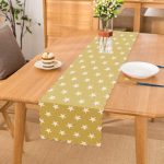 - Runner-318 - Realhomes Modern Yıldız Desenli Dijital Baskılı Dekoratif Runner Realhomes