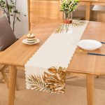 3D Altın Renkte Yapraklar Temalı Modern Runner Realhomes