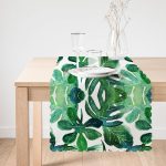 - Runner-3333-1 - Realhomes Suluboya Tropikal Yapraklar Desenli Özel Tasarım Runner Realhomes