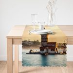 - Runner-336-1 - Realhomes  Kız Kulesi Dijital Baskılı Dekoratif Runner Realhomes