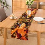 - Runner-3378 - Realhomes  Mutluluk Çiçekleri Vintage Tasarımlı Dijital Baskılı Runner Realhomes