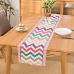 Renkli Zigzag Motifli Pembe Zeminli Modern Runner Realhomes
