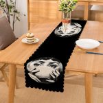 - Runner-3388 - Realhomes  Fornasetti Siyah Beyaz Özel Tasarımlı Runner Realhomes