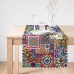 Renkli Mozaik Desenli Özel Tasarım Runner Realhomes