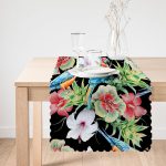 - Runner-3428-1 - Realhomes  Suluboya Amazon Motifleri Dekoratif Runner Realhomes