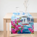 - Runner-3499-1 - Realhomes  Suluboya Deniz ve Yelken Motifli Özel Tasarımlı Runner Realhomes