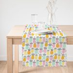 - Runner-3509-1 - Realhomes  Pastel Renkte Ananas Motifli Modern Runner Realhomes