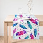 - Runner-3510-1 - Realhomes Beyaz Zeminde Renkli Tüyler Tasarımlı Modern Runner Realhomes