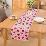 - Runner-3523 - Realhomes  Pembe Zeminde Uğur Böcekleri Tasarımlı Modern Runner Realhomes