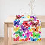 - Runner-3528-1 - Realhomes  Renkli Kelebekler Motifli Özel Tasarım Runner Realhomes