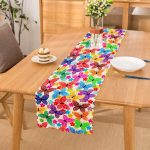 - Runner-3528 - Realhomes  Renkli Kelebekler Motifli Özel Tasarım Runner Realhomes