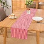 - Runner-3537 - Realhomes Pembe Çizgili Motifli Dekoratif Modern Runner Realhomes