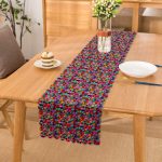 - Runner-3550 - Realhomes  Özel Tasarım 3D Renkli Üçgenler Dijital Baskılı Runner Realhomes