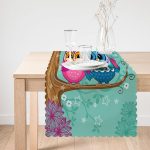 - Runner-3559-1 - Realhomes  Ağaçta Sevimli Baykuşlar Modern Tasarım Dijital Baskılı Runner Realhomes