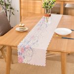 Realhomes Pembe Çiçekler Dijital Baskılı Modern Runner Realhomes