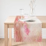 Çiçek Motifli Tasarım Dijital Baskılı Modern Runner Realhomes