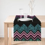 - Runner-3620-1 - Realhomes Renkli Zikzak Dijital Baskılı Modern Runner Realhomes