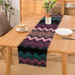 - Runner-3620 - Realhomes Renkli Zikzak Dijital Baskılı Modern Runner Realhomes