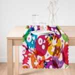 - Runner-3622-1 - Realhomes Rengarenk İskelet Figürlü Özel Tasarım Dijital Baskılı Modern Runner Realhomes