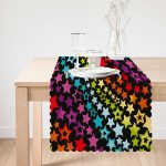 - Runner-3623-1 - Realhomes Renkli Yıldızlar Özel Tasarım Dijital Baskılı Runner Realhomes