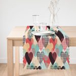 - Runner-3631-1 - Realhomes Renkli Kalpler Dijital Baskılı Runner Realhomes