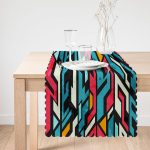 - Runner-3638-1 - Realhomes Geometrik Motifler Özel Tasarım Dijital Baskılı Runner Realhomes