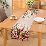 - Runner-3639 - Realhomes Bahar Çiçekleri Dijital Baskılı Modern Runner Realhomes