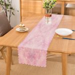 Pembe Zarafeti Özel Tasarım Dijital Baskılı Modern Runner Realhomes