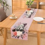 - Runner-3672 - Realhomes Etnik Kurukafa Motifli Dijital Baskılı Modern Runner Realhomes