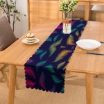 - Runner-3677 - Realhomes Ebru Motifli Dijital Baskılı Modern Runner Realhomes