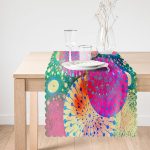 - Runner-3687-1 - Realhomes Renkli Dairesel Geometrik Özel Tasarım Dijital Baskılı Modern Runner Realhomes