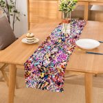 - Runner-3704 - Realhomes Realhomes Renkli Leopar Desenli Dijital Baskılı Modern Runner Realhomes