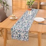 Realhomes Nazar Boncuğu Motifli Dijital Baskılı Modern Runner Realhomes