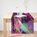 Suluboya Desenli Dijital Baskılı Modern Runner Realhomes