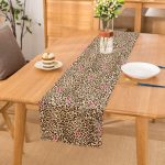 - Runner-3712 - Realhomes Leopar Motifli Dijital Baskılı Runner Realhomes