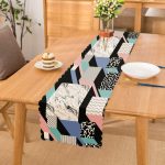 - Runner-3714 - Realhomes Mermer Desenli Dijital Baskılı Modern Runner Realhomes