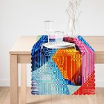 Multi Renkler Dijital Baskılı Modern Runner Realhomes