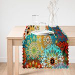 - Runner-3721-1 - Realhomes  Fraktal Desenli Özel Tasarım Dijital Baskılı Modern Runner Realhomes