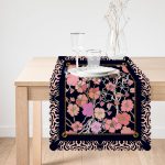 - Runner-3724-1 - Realhomes Çerçeve İçinde Çiçek Motifli Özel Tasarım Dijital Baskılı Modern Runner Realhomes