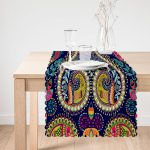 Etnik Motifli Dijital Baskılı Modern Runner Realhomes