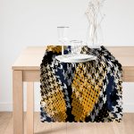 Kaz Ayağı Motifli Dijital Baskılı Modern Runner Realhomes