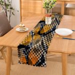 Kaz Ayağı Motifli Dijital Baskılı Modern Runner Realhomes