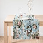 - Runner-3731-1 - Realhomes Çiçek Motifli Özel Tasarım Dijital Baskılı Modern Runner Realhomes