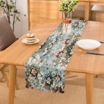 - Runner-3731 - Realhomes Çiçek Motifli Özel Tasarım Dijital Baskılı Modern Runner Realhomes