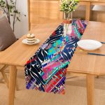 - Runner-3737 - Realhomes Suluboya Desenli Dijital Baskılı Modern Runner Realhomes