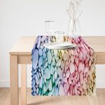 - Runner-3738-1 - Realhomes Renkli Çakıl Taşları Motifli Dijital Baskılı Modern Runner Realhomes