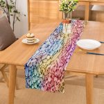 - Runner-3738 - Realhomes Renkli Çakıl Taşları Motifli Dijital Baskılı Modern Runner Realhomes