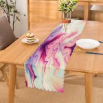 - Runner-3751 - Realhomes Ebru Motifli Dijital Baskılı Modern Runner Realhomes