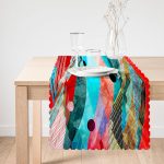 - Runner-3754-1 - Realhomes Balık Motifli Dijital Baskılı Modern Runner Realhomes