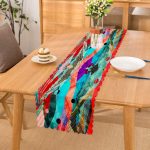 - Runner-3754 - Realhomes Balık Motifli Dijital Baskılı Modern Runner Realhomes